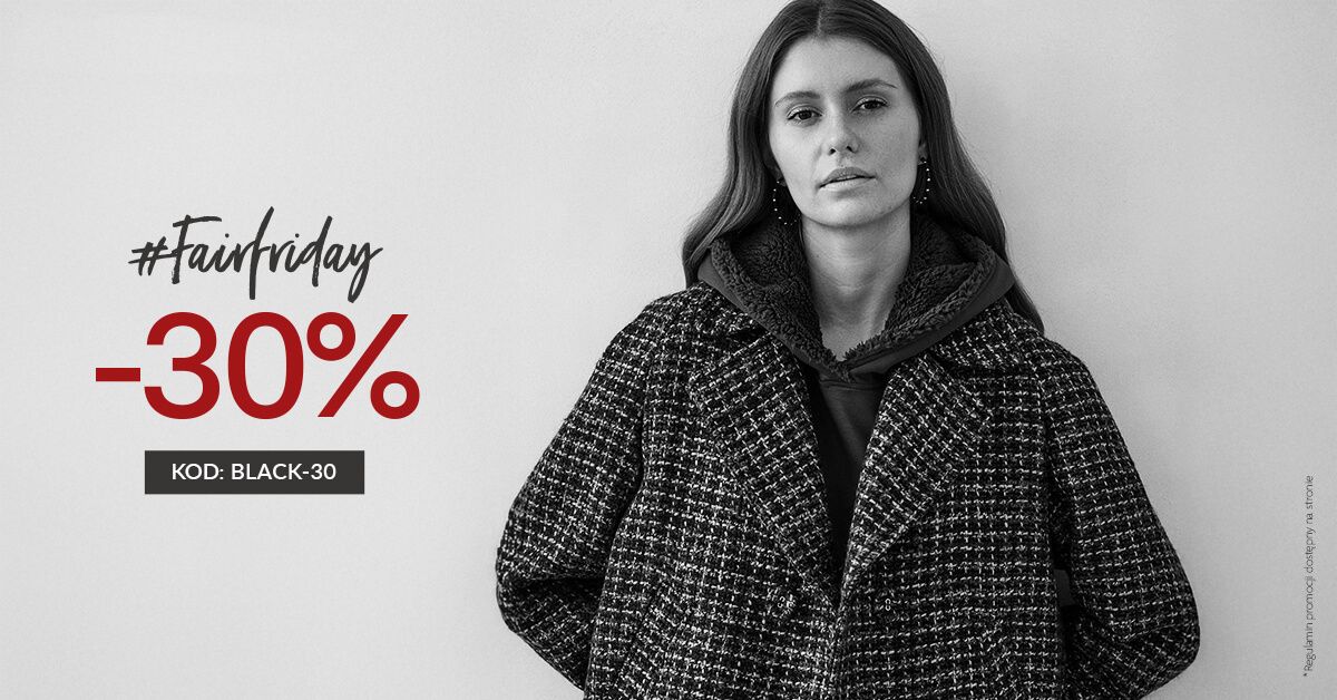 #Fairfriday -30% z kodem BLACK-30