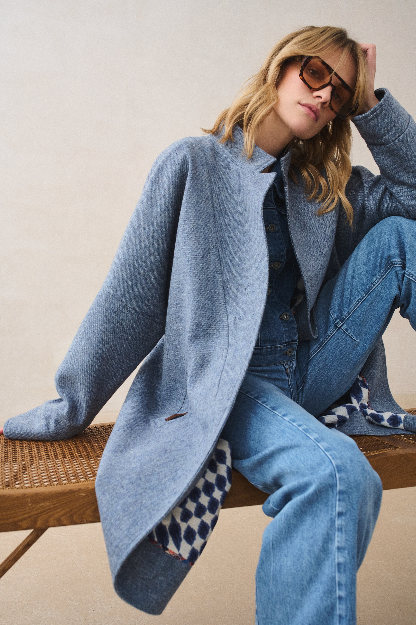 Płaszcz Damski Bora Blue