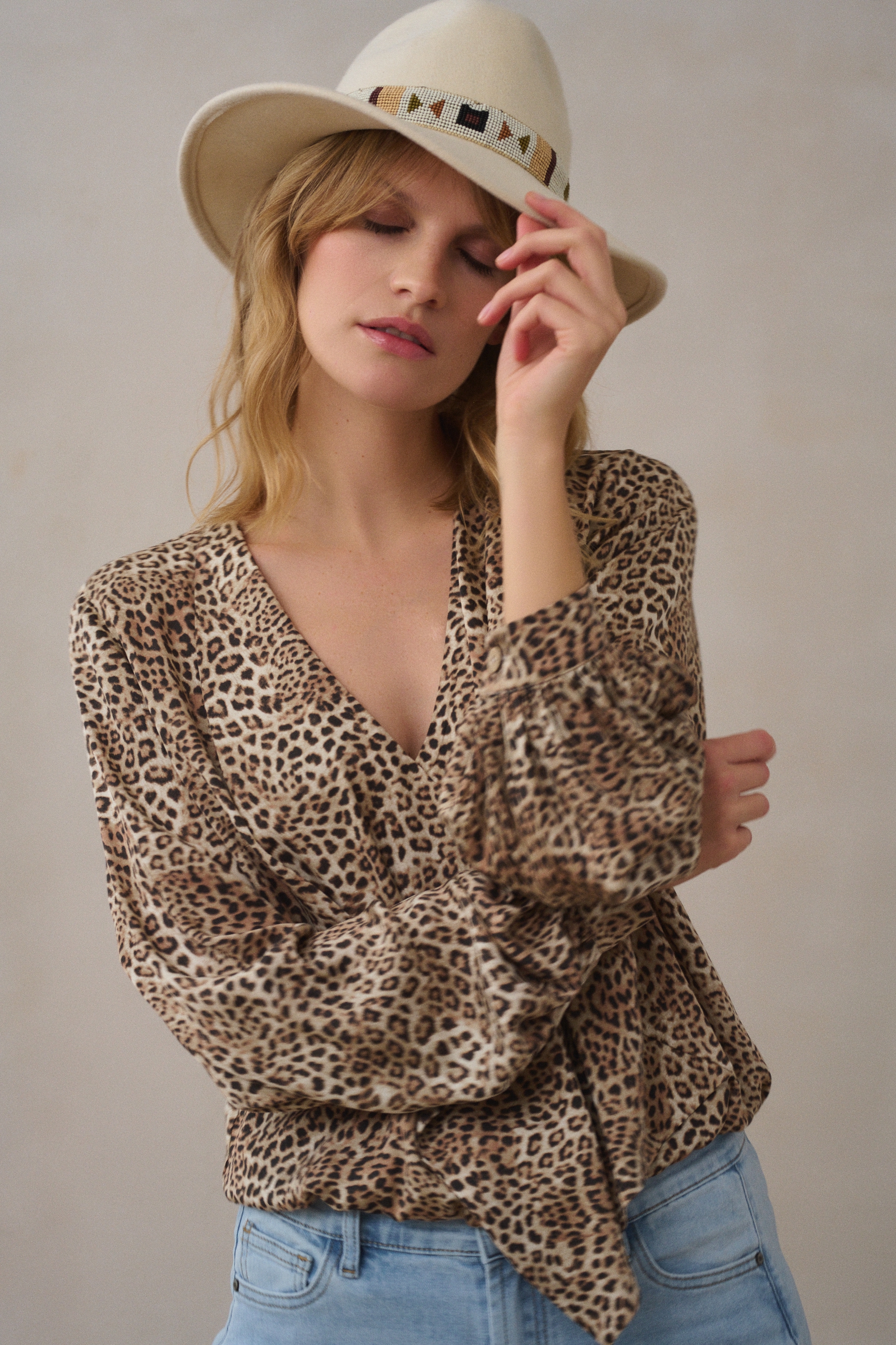 Bluzka Damska Olda Beige