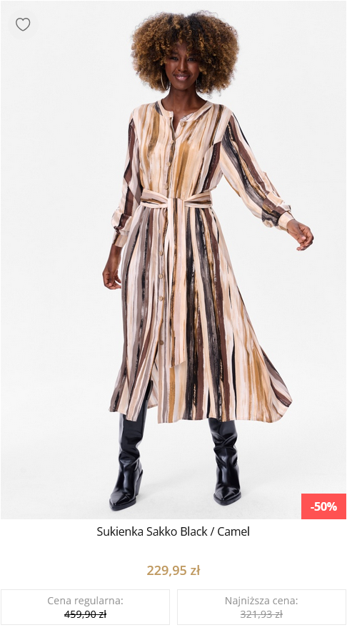 Sukienka Sakko Black / Camel
