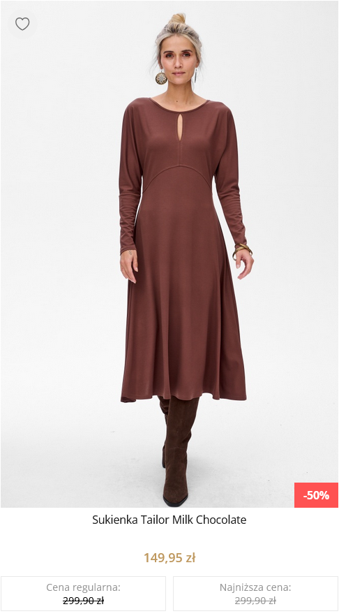 Sukienka Tailor Milk Chocolate