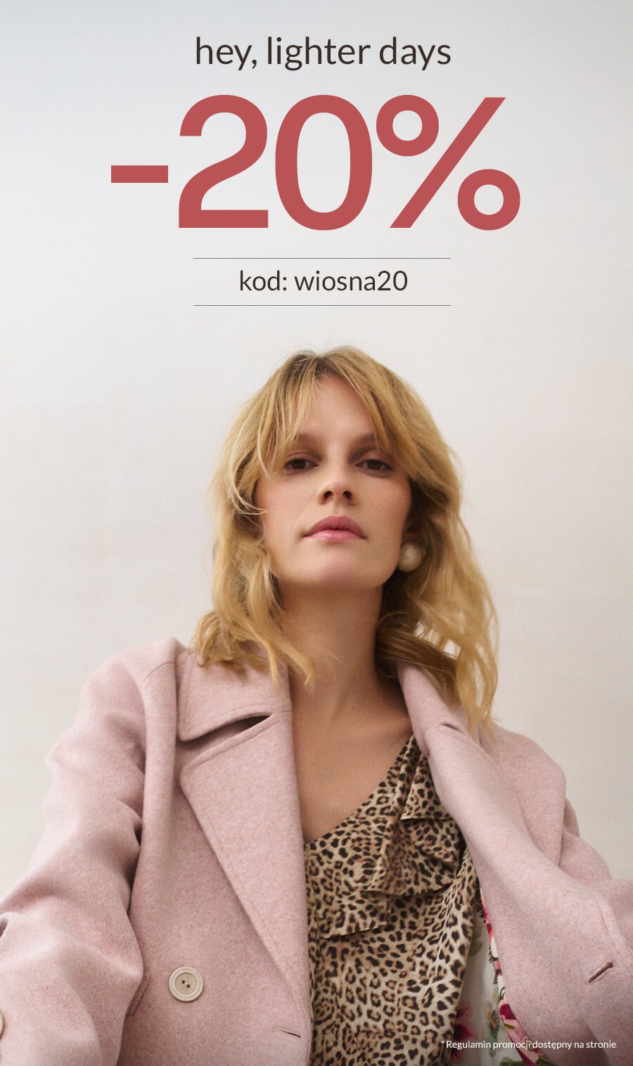 hey, lighter days -20% z kodem wiosna20